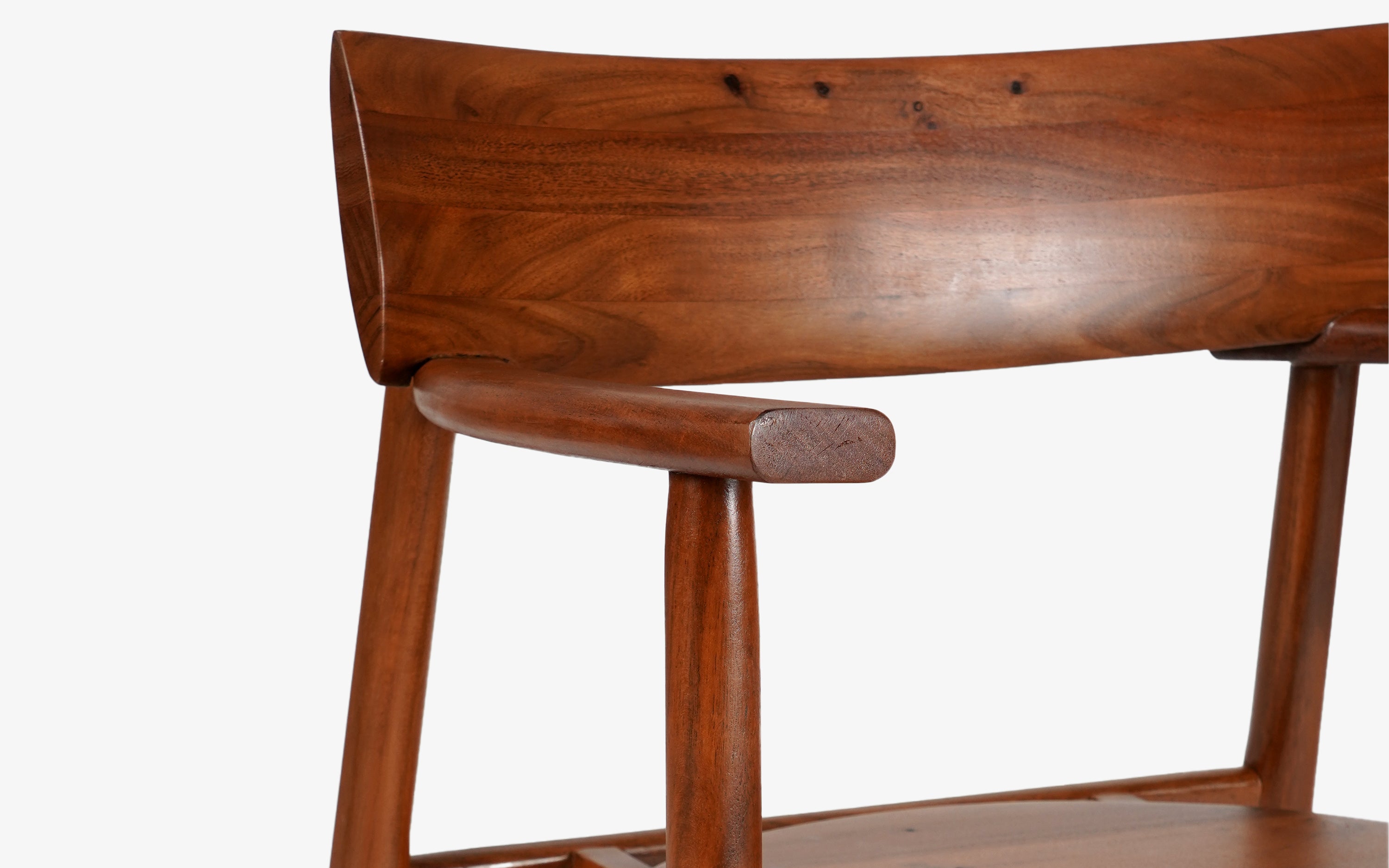 Abacus Solid Wooden Dining Chair - with white background - Orange Tree