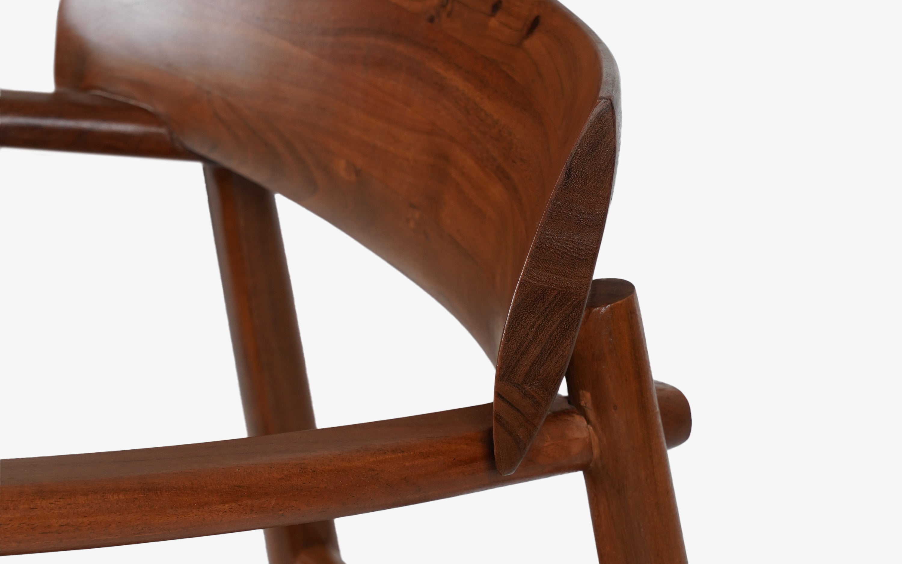 Abacus Solid Wooden Dining Chair - with white background - Orange Tree