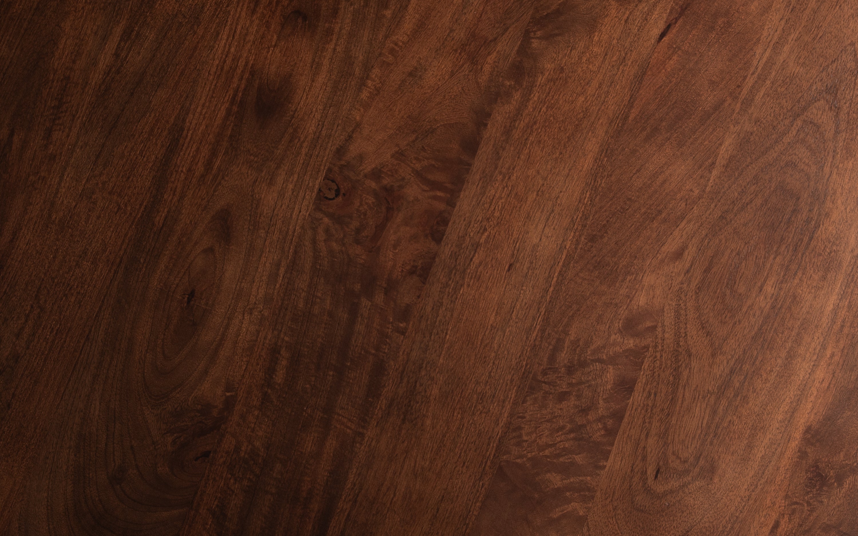 Ala Round Coffee Table in solid wood | walnut finish - with white background - Orange Tree