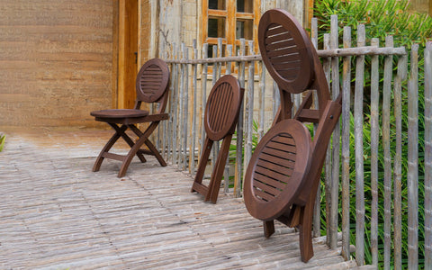 Alfresco Outdoor Folding Round Chair
