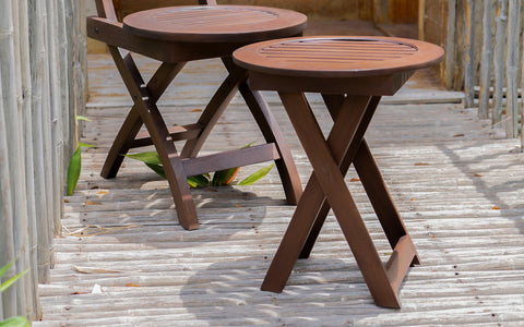 Alfresco Outdoor Folding Round Stool