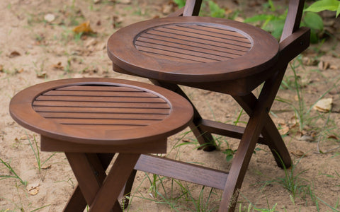 Alfresco Outdoor Folding Round Stool