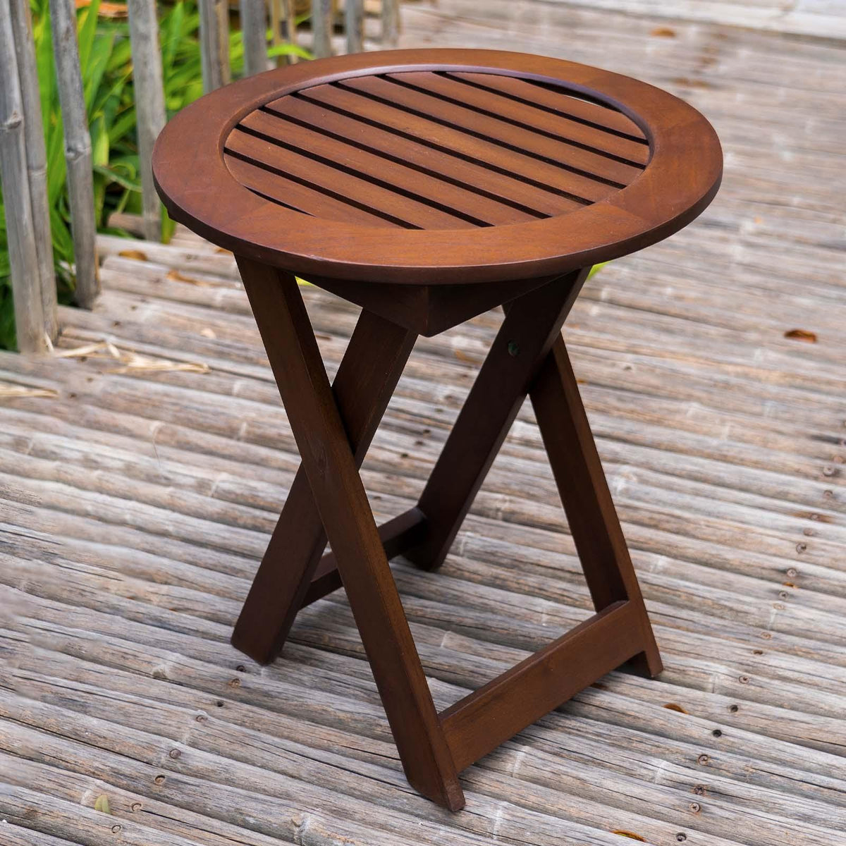 Alfresco Outdoor Folding Round Stool