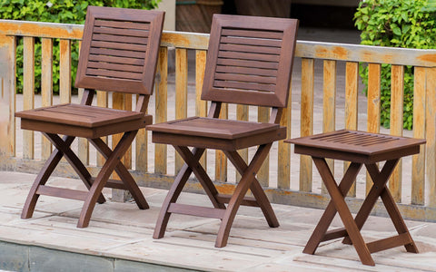 Alfresco Outdoor Folding Square Chair