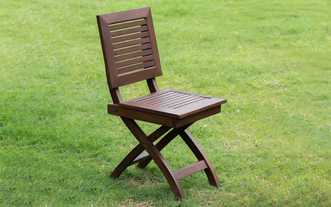 Alfresco Outdoor Folding Square Stool With 2 Square Chair