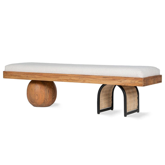 Andaman bench seating. Andaman wooden bench seat. OT Home