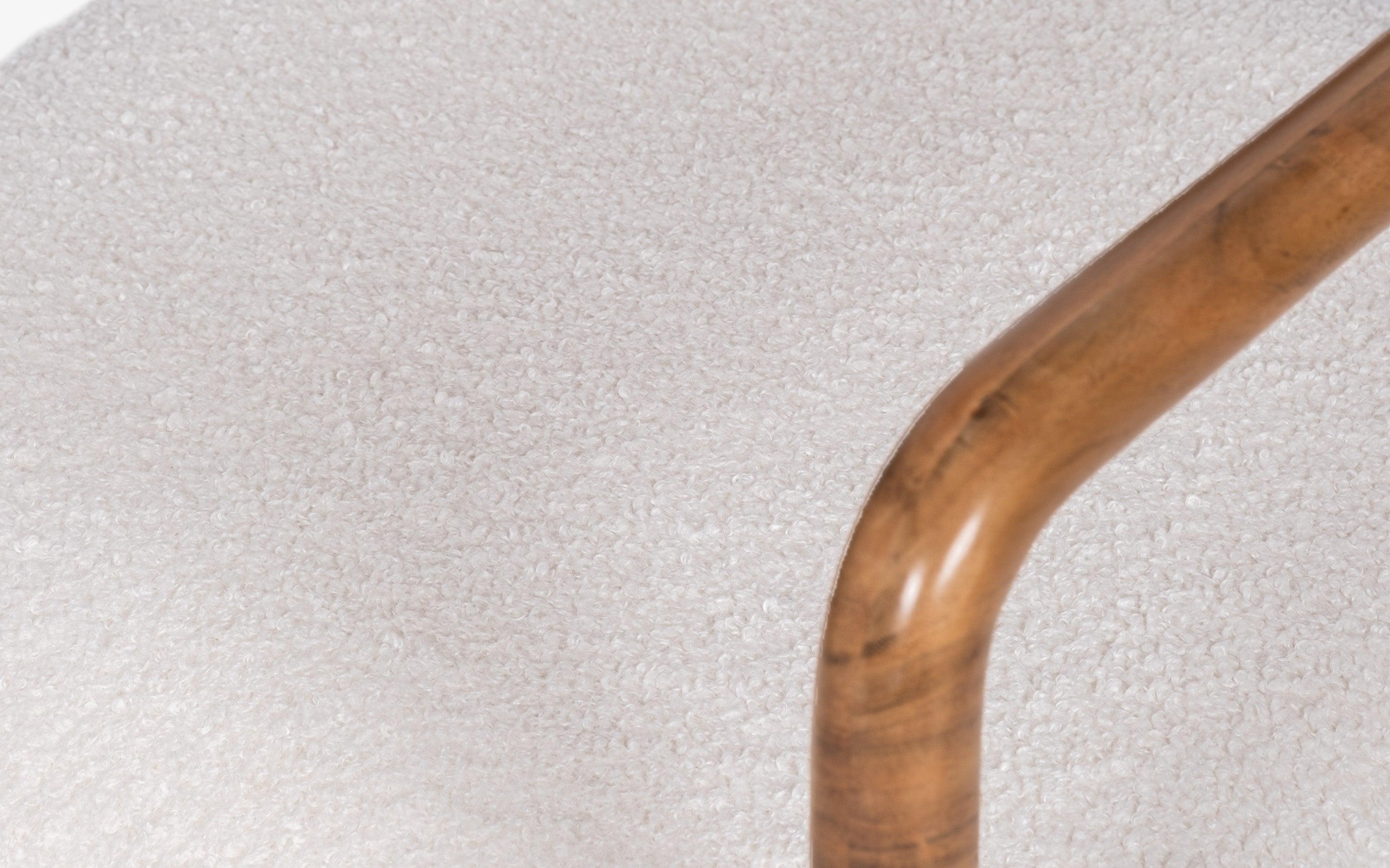 Andaman Blair Chair in Solid Wood with Upholstered Seat - with white background - Orange Tree