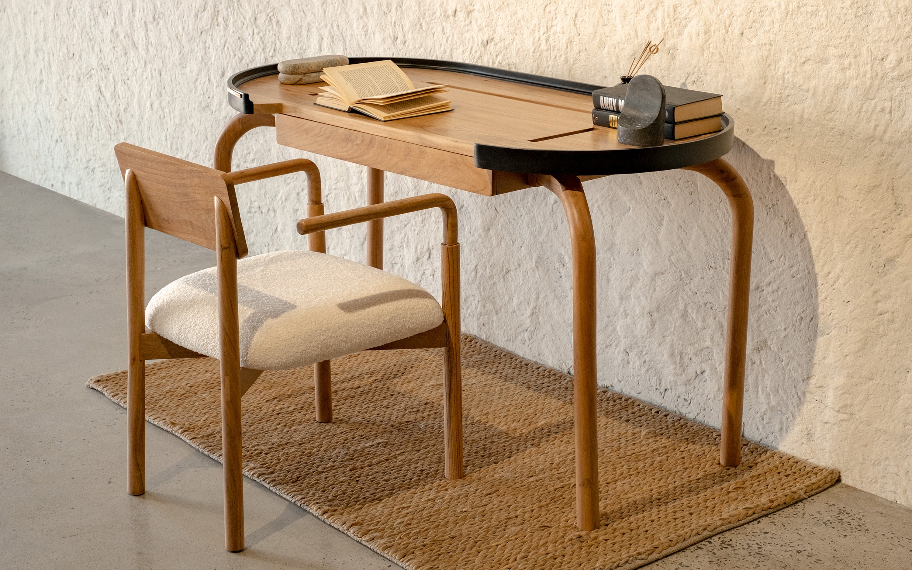 Andaman study table and chair. Andaman study table with chair. Andaman study table and chair set for adults. OT Home