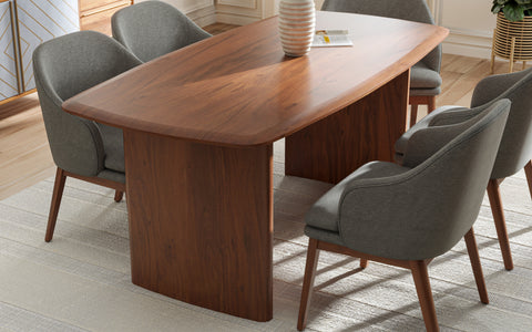 Sleek Wooden Anish Dining Table 6 Seater- Orange Tree Home 