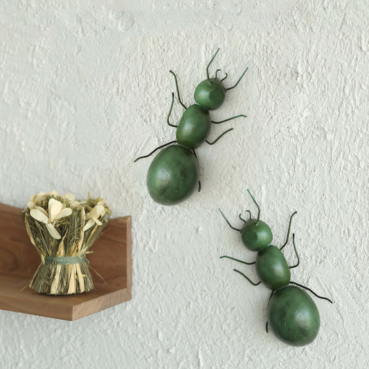 Ant Wall Decor Green Big Set Of 2