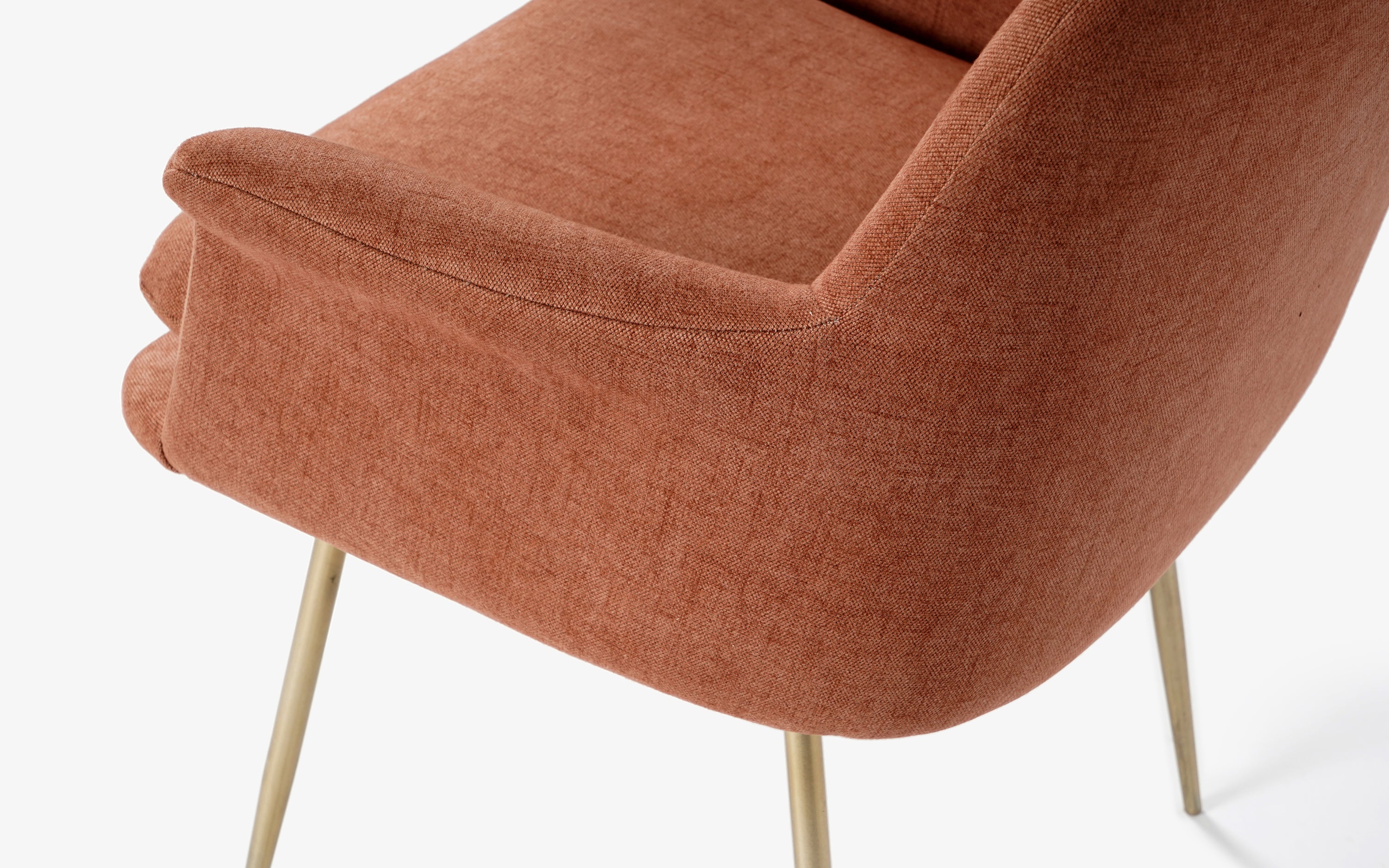 Archi Dining Chair With Soft Cushioned Arm - with white background - Orange Tree