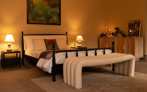 Archie Spindle Non Storage Bed (King, Queen)