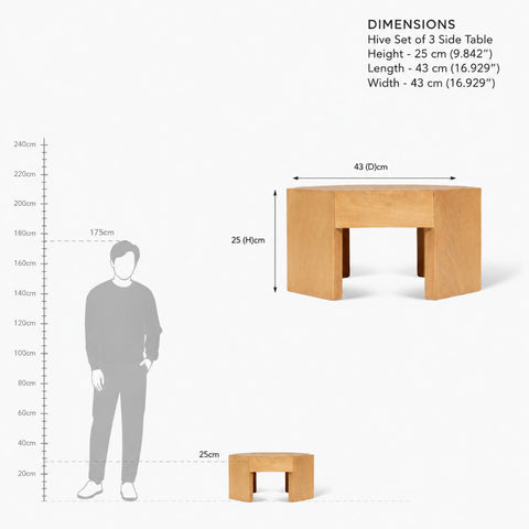Hive Set of 3 Side Table