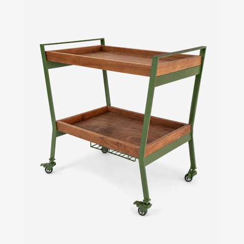 Front view of bar trolley
