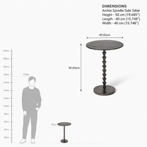 Archie Spindle Side Table