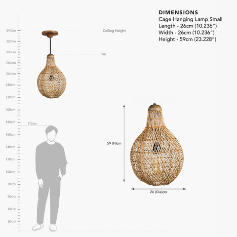 Cage Hanging Lamp Small