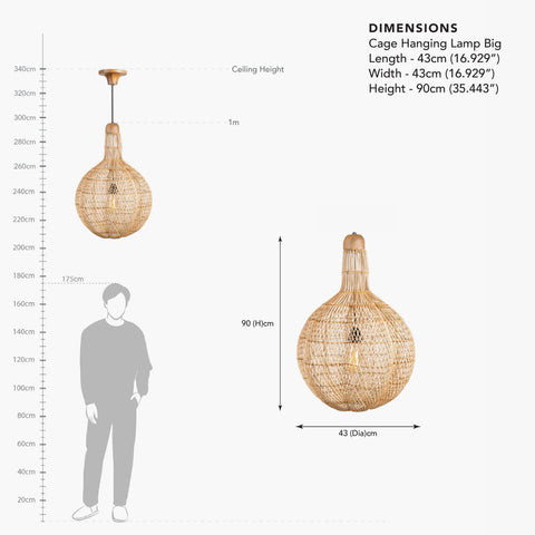 Cage Hanging Lamp Big