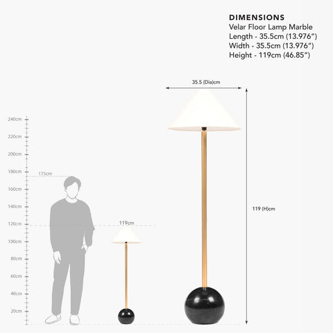 Velar Floor Lamp Marble