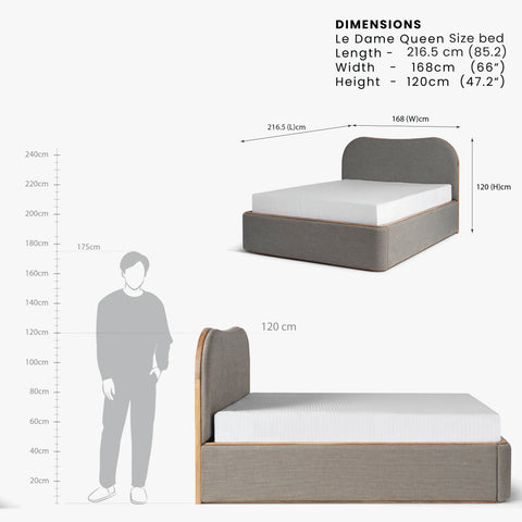 le dam queen size bed dimension image