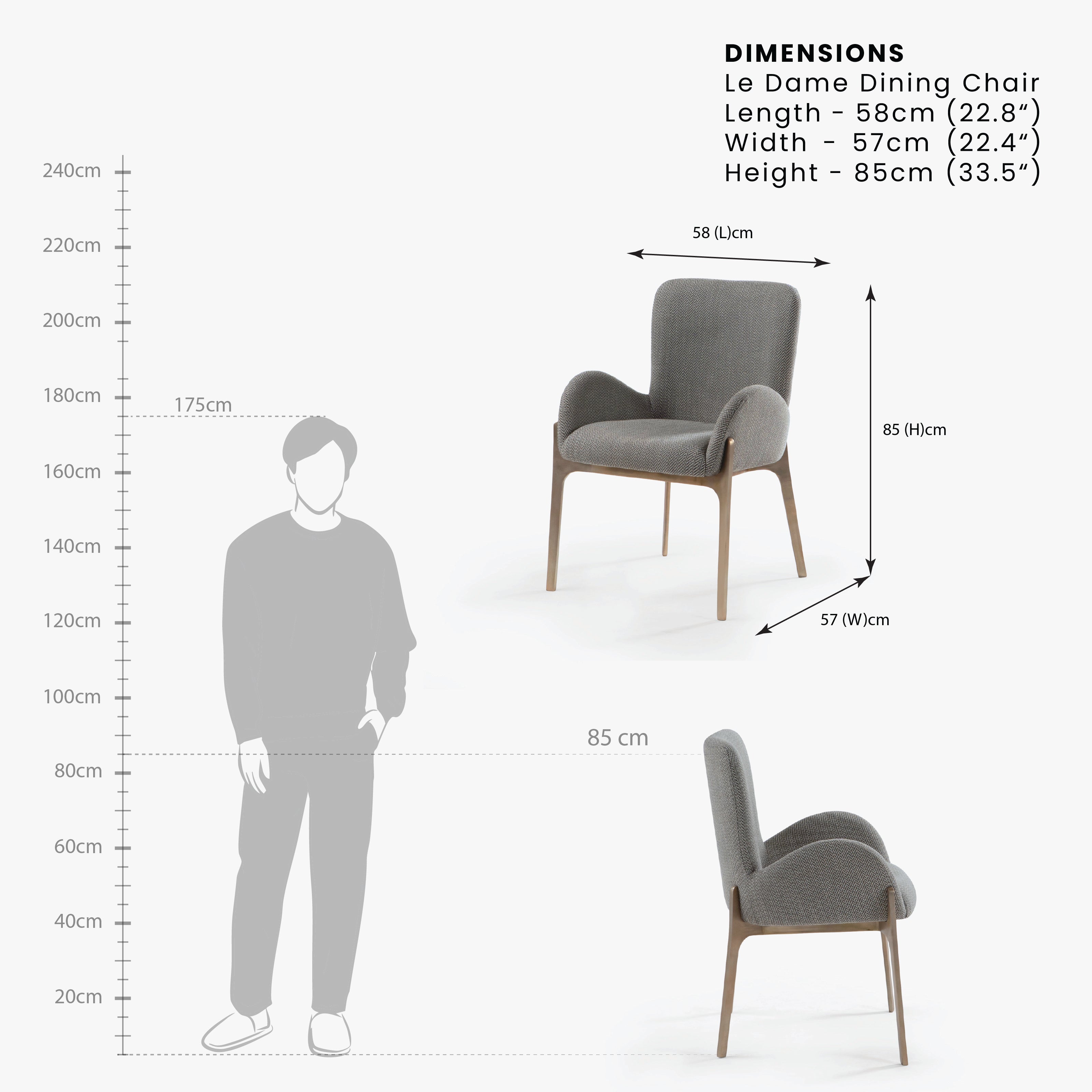 le dame dining chair dimension image 