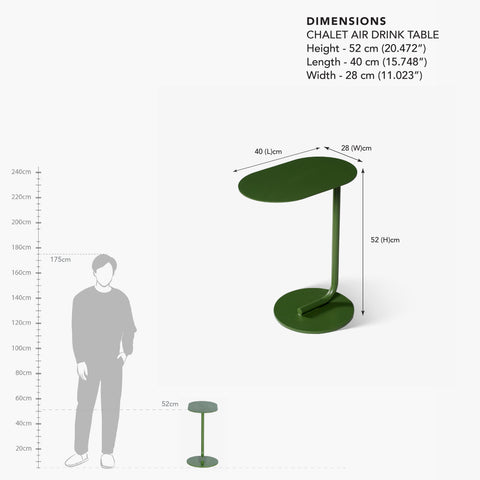 outdoor drink table dimension image