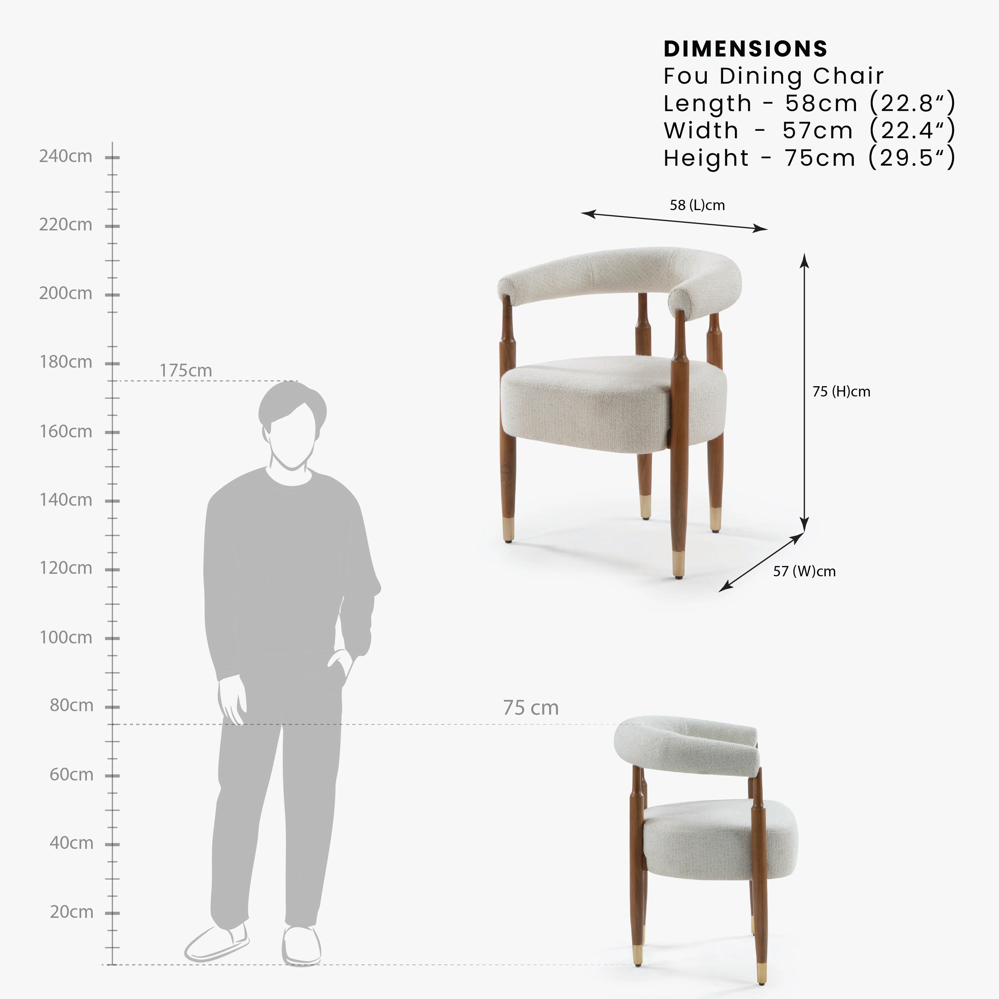 fou dining chair dimension image 