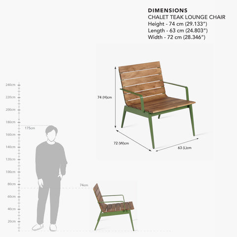 outdoor lounge chair dimension image