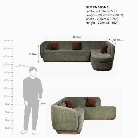 Le Dame L Shape Sofa