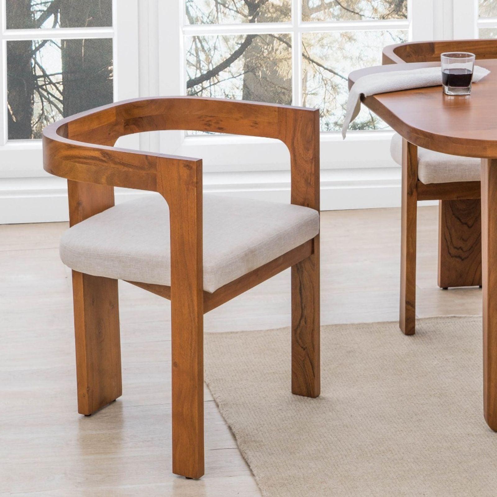 Anish Dining Chair With Arm - Orange Tree Home