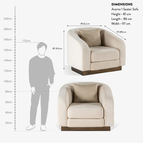 Avarna 1 Seater Sofa