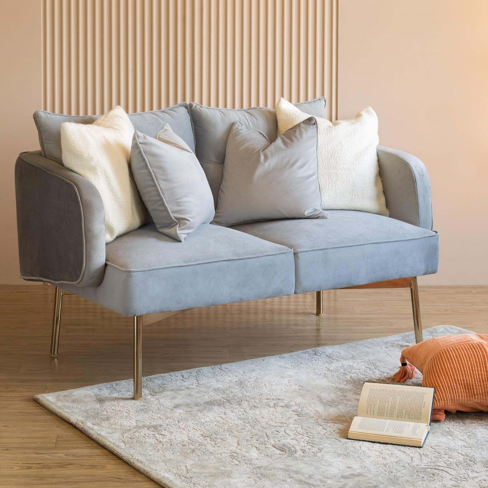 Barcelona 2 Seater Sofa Grey