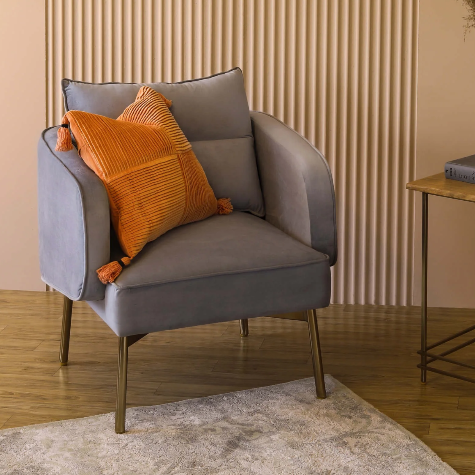 Barcelona Single Seater Sofa Grey
