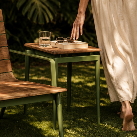 Chalet Teak Side Table
