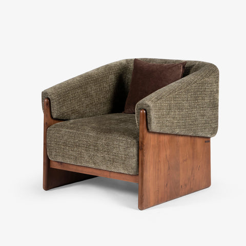 Side view wooden base