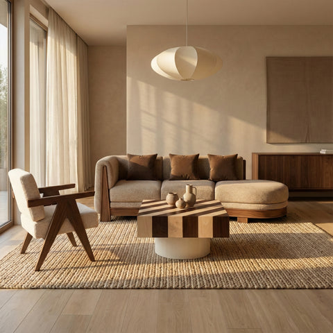 Lounge seating with wood chairs
