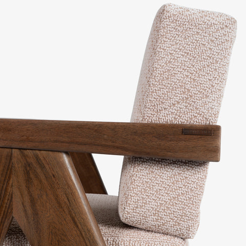 wooden details of armchair 