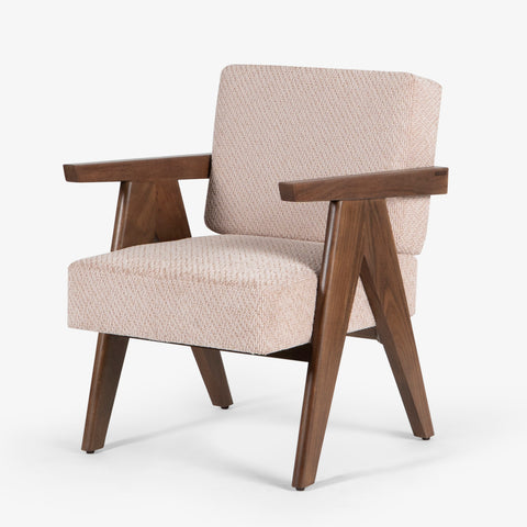 Armchair on white background