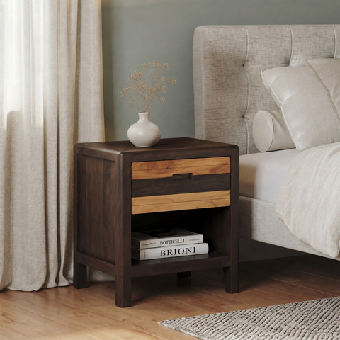 Raas Wooden Bedside Table