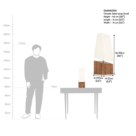 Chiselle Table Lamp Small