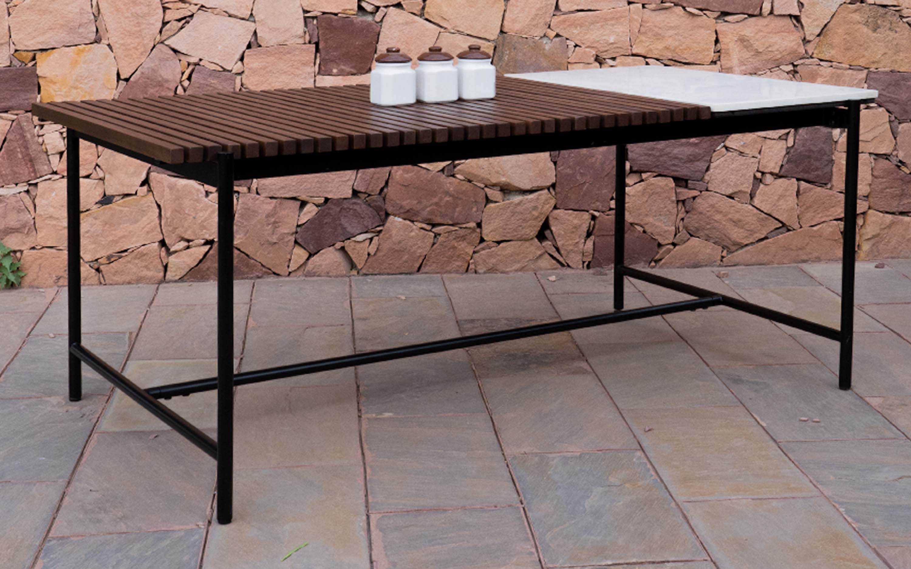 Covent Garden Outdoor Dining Table.  Unveil the ease of Stain-Free Furniture: Marvels that repel spills!