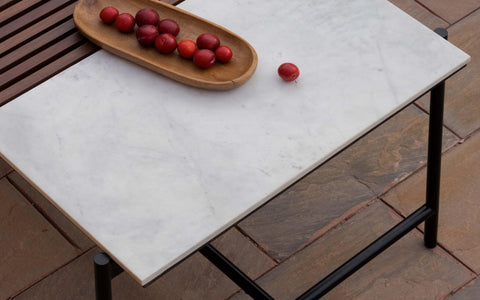 Covent Garden Outdoor Marble Table Top Dining Table. Orange Tree Home