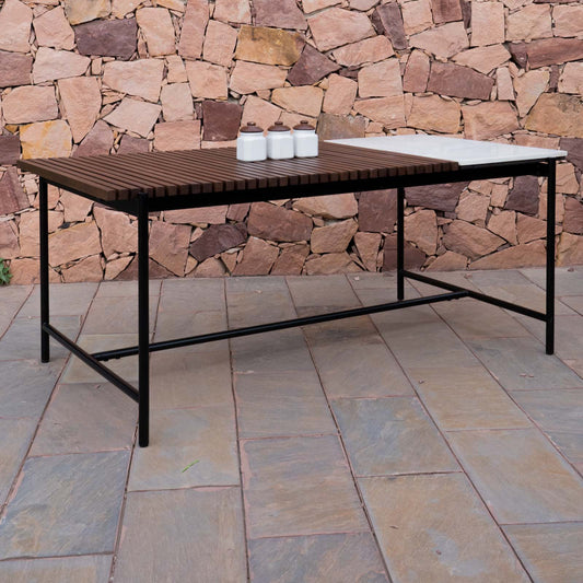 Covent Garden Outdoor Marble Table Top Dining Table. Orange Tree Home