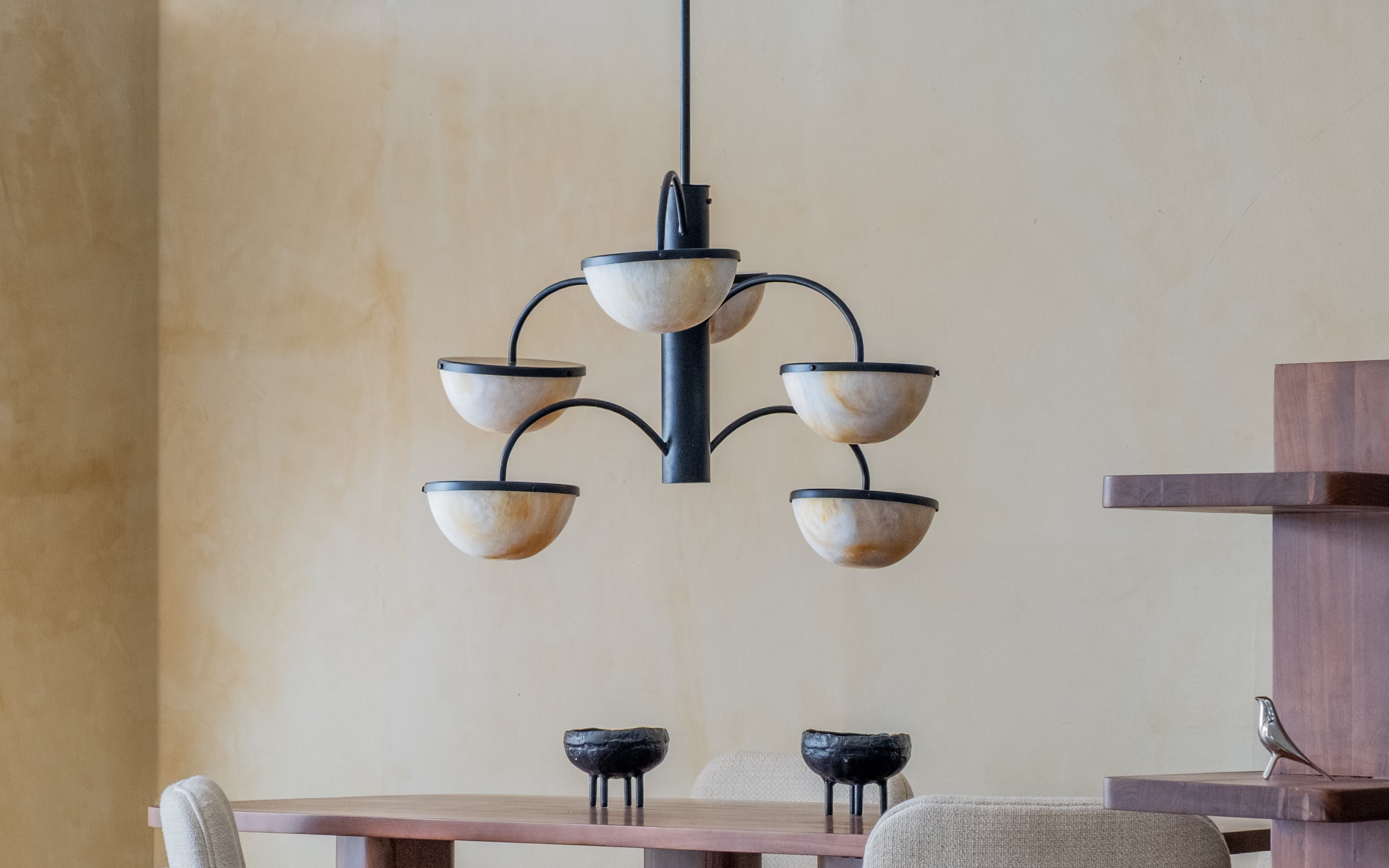 Crater Chandelier - Orange Tree