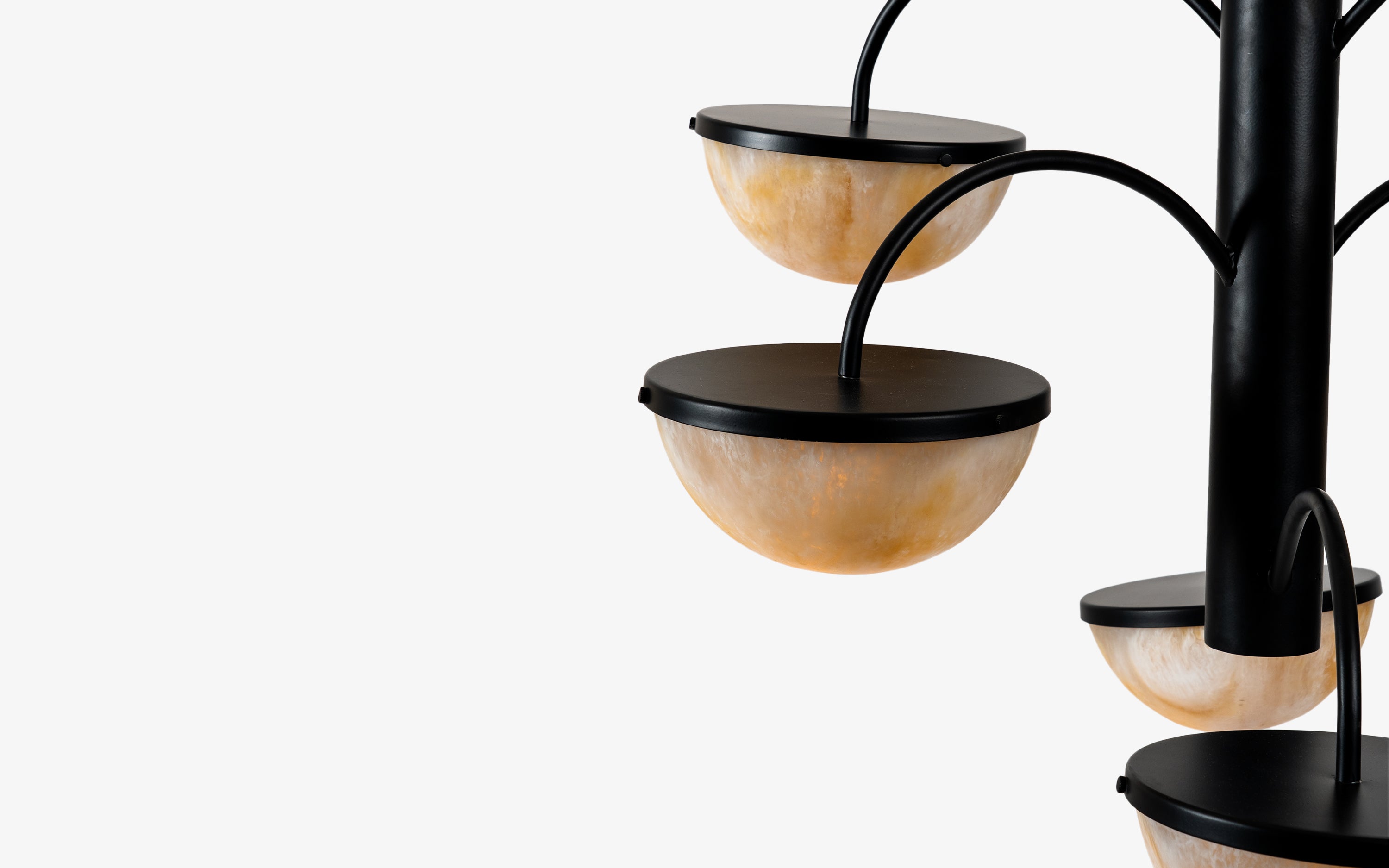 Crater Chandelier - Close shot - from left angle - Orange Tree