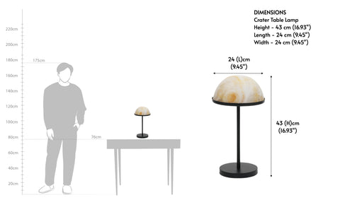 Crater Table Lamp