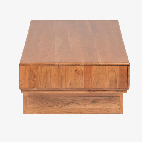 Coffee table top surface view