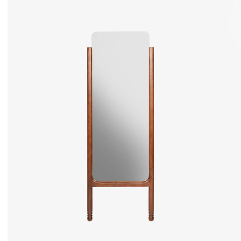wooden mirror front view 
