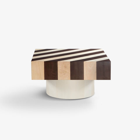 Diagonal striped wood surface detail