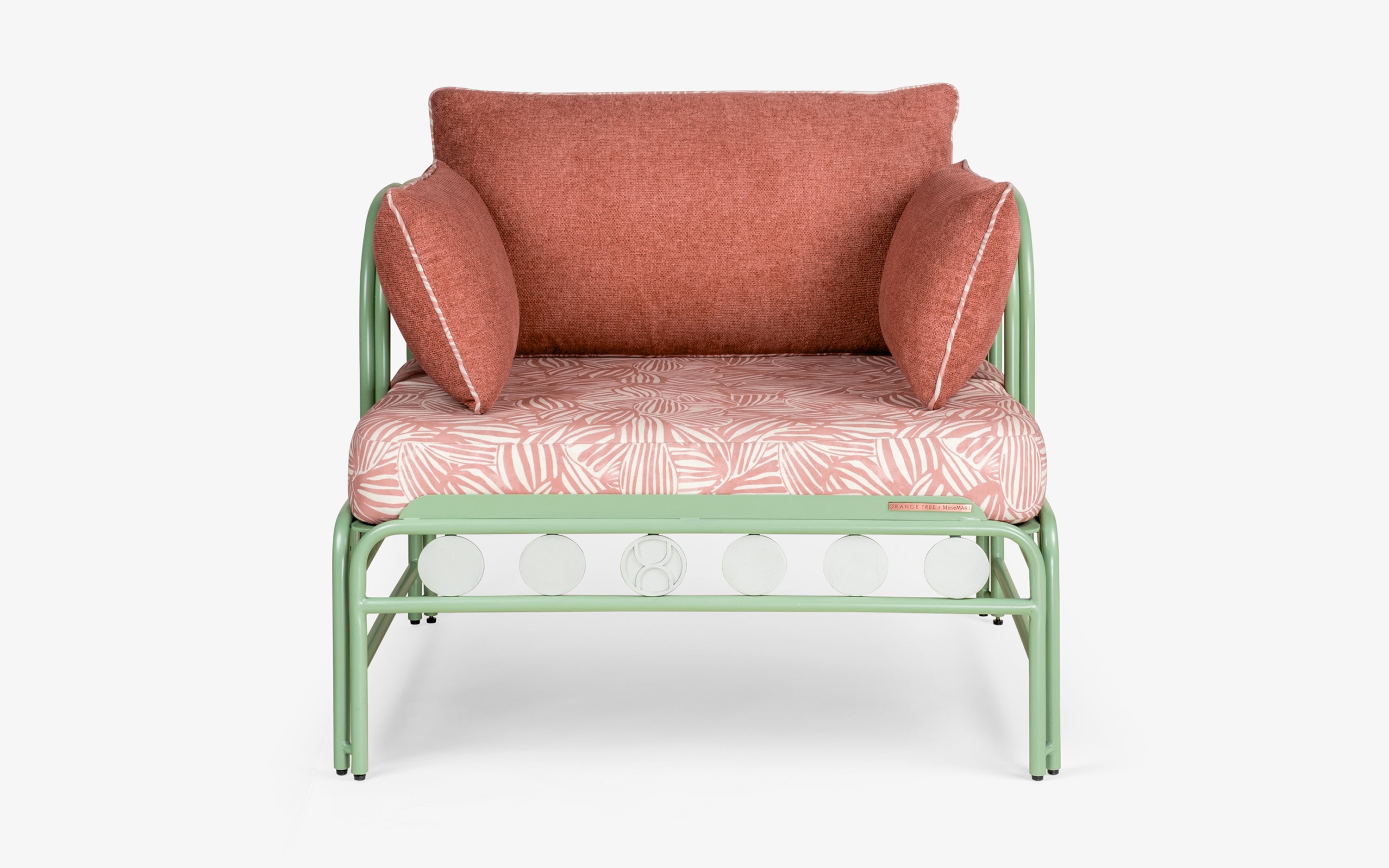 Dastoori Outdoor Single Seater Sofa - with white background - Orange Tree