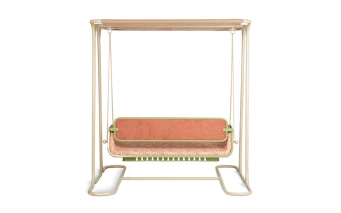 Rear view of the outdoor swing